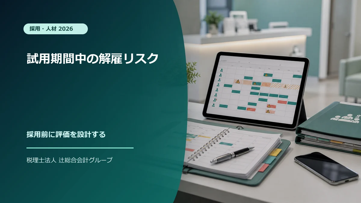 クリニック試用期間中の解雇リスクと採用設計【2026】