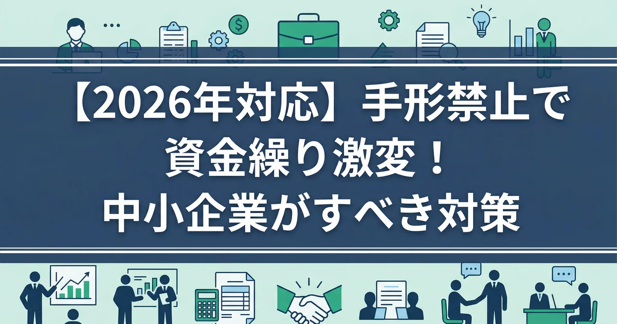 手形禁止2026で資金繰りはどう変わる?|税理士が解説