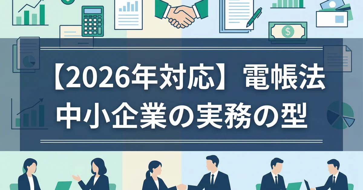 電子帳簿保存法2026の要件緩和と実務対応|税理士が解説