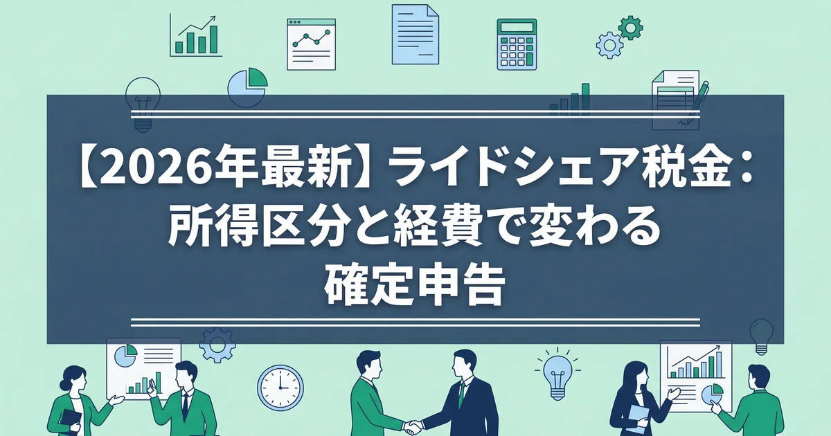 タクシーライドシェア税金の実務|2026年版を税理士が解説