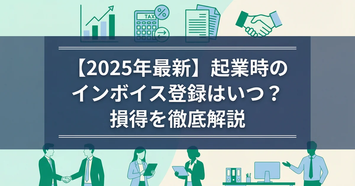 インボイス起業の登録タイミング|免税期間を活かす戦略を税理士が解説