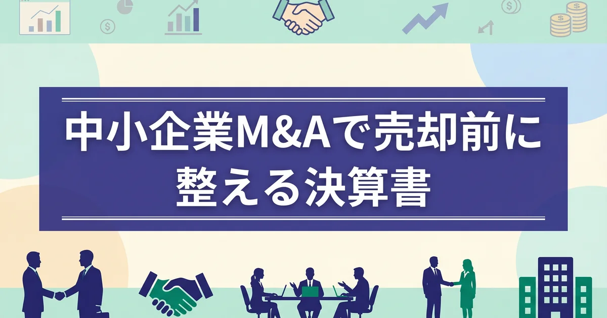 中小企業M&Aで売却前に整える決算書