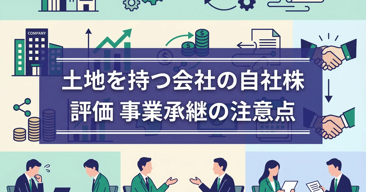 土地を持つ会社の自社株評価|事業承継の注意点