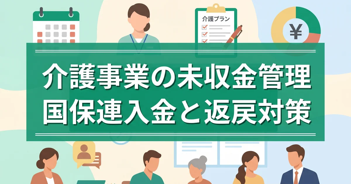 介護事業の未収金管理|国保連入金と返戻対策