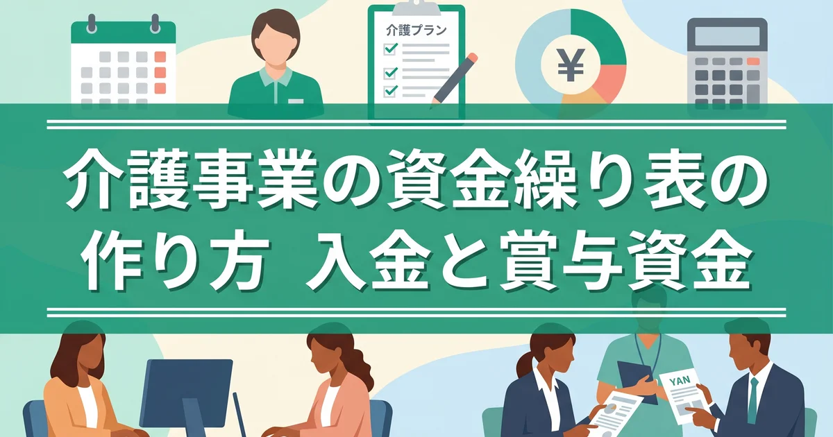 介護事業の資金繰り表の作り方|入金と賞与資金