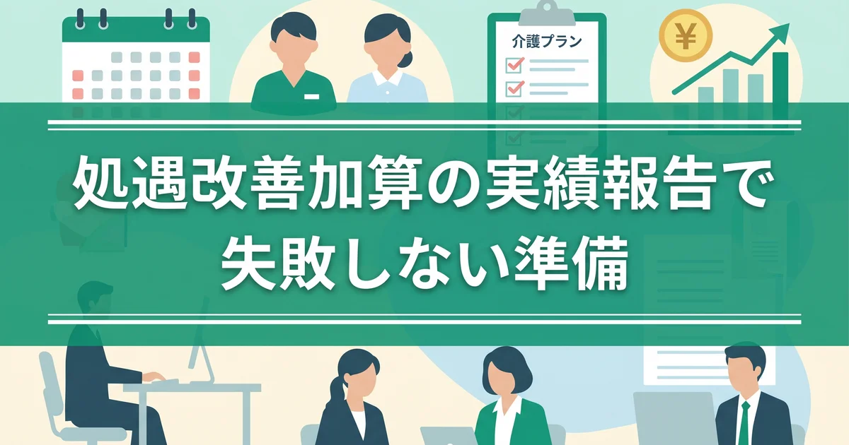 処遇改善加算の実績報告で失敗しない準備
