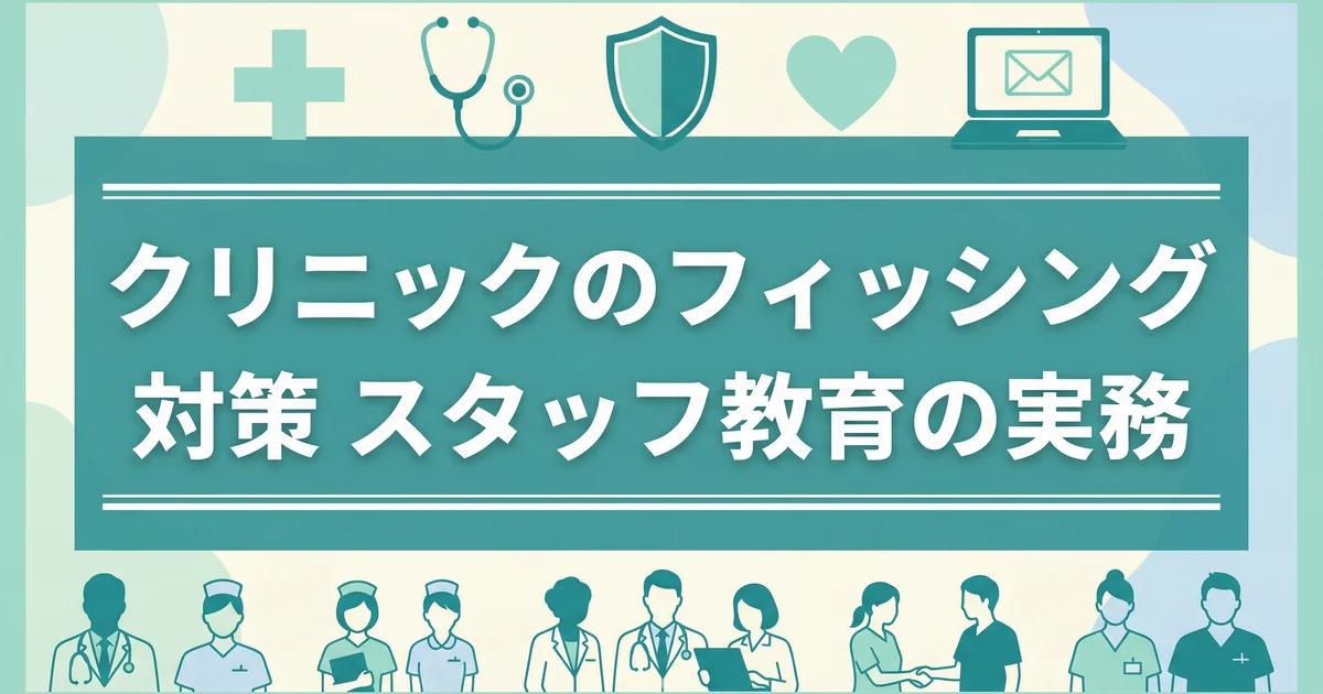 クリニックのフィッシング対策|スタッフ教育の実務