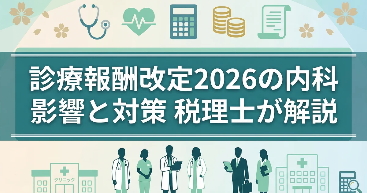 診療報酬改定2026の内科影響と対策｜税理士が解説