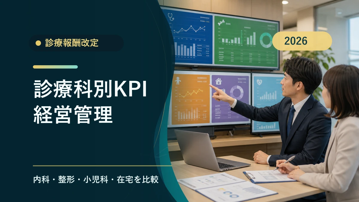 診療科別KPIで見る診療報酬改定後の経営管理