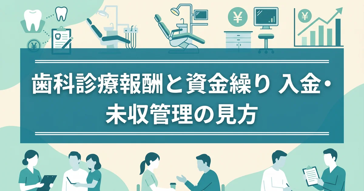 歯科診療報酬と資金繰り|入金・未収管理の見方