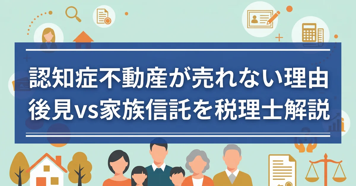 認知症不動産が売れない理由｜後見vs家族信託を税理士解説