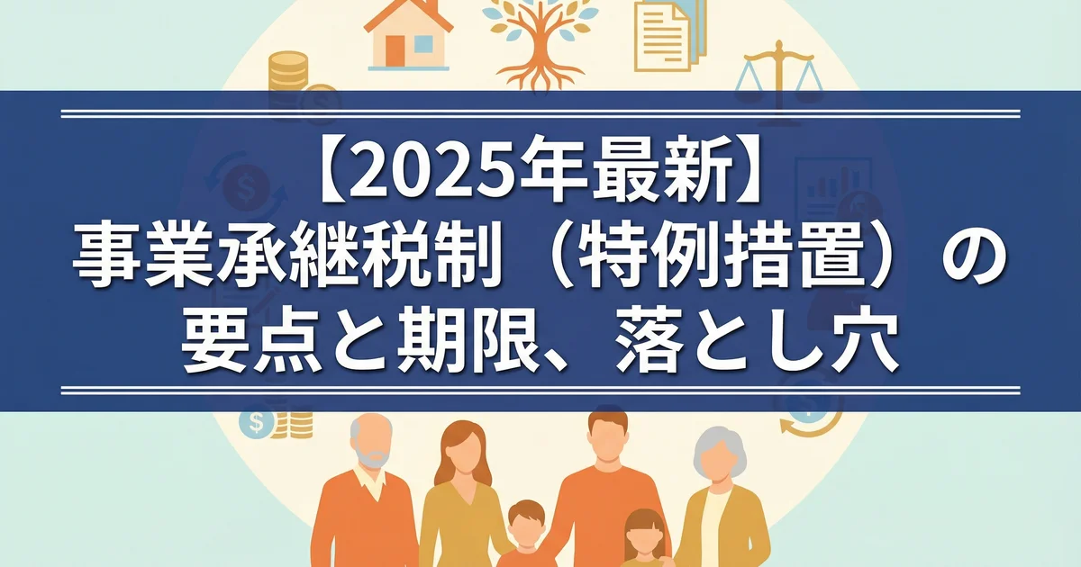 事業承継税制の特例措置活用法|株式移転を税理士が解説