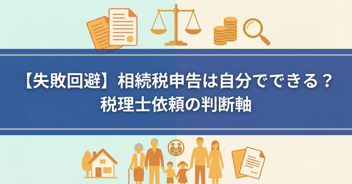 相続税 自分で申告できる?依頼すべき5ケース|税理士が解説