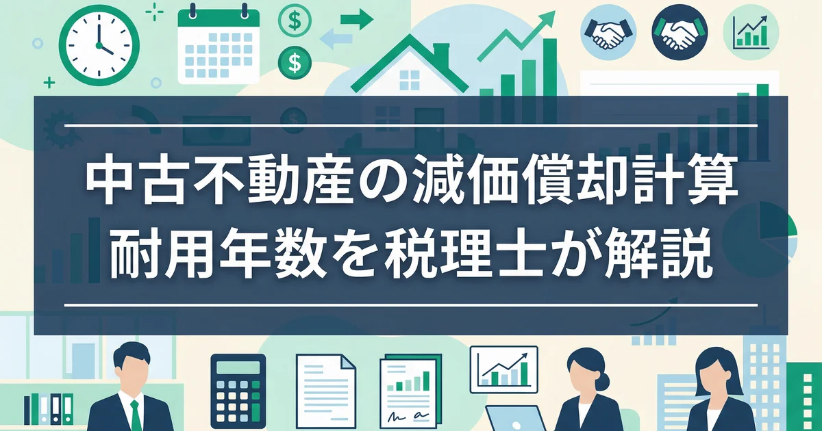 中古不動産の減価償却計算|耐用年数を税理士が解説