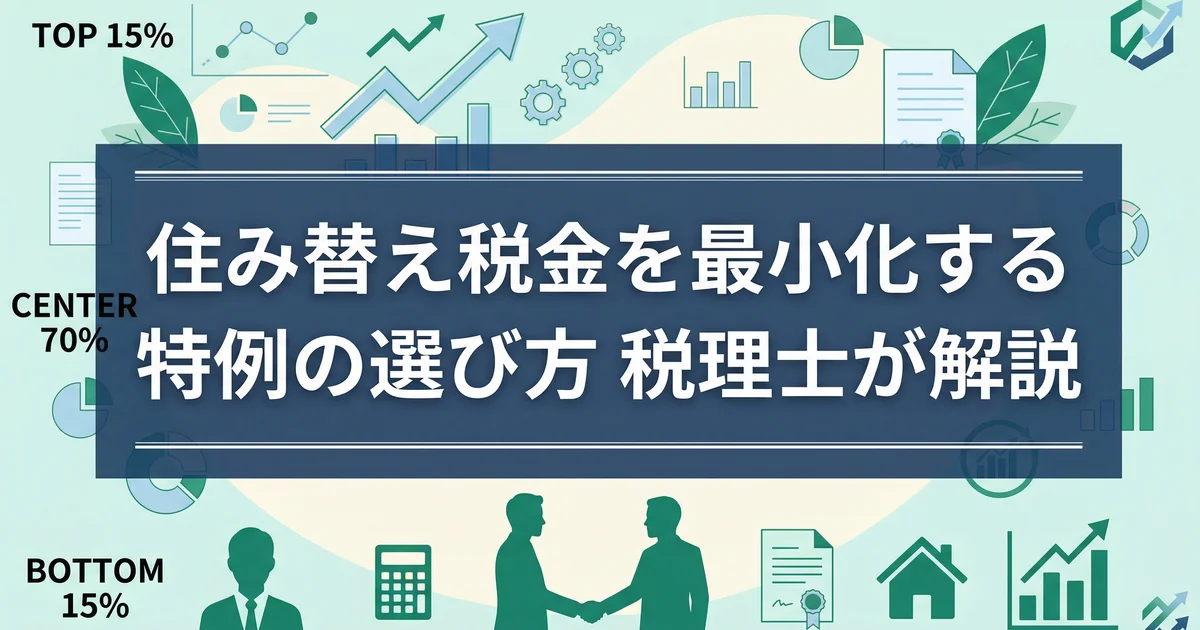 住み替え税金を最小化する特例の選び方|税理士が解説