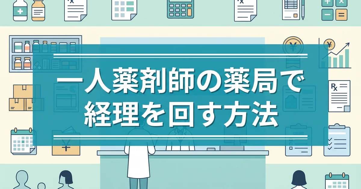 一人薬剤師の薬局で経理を回す方法