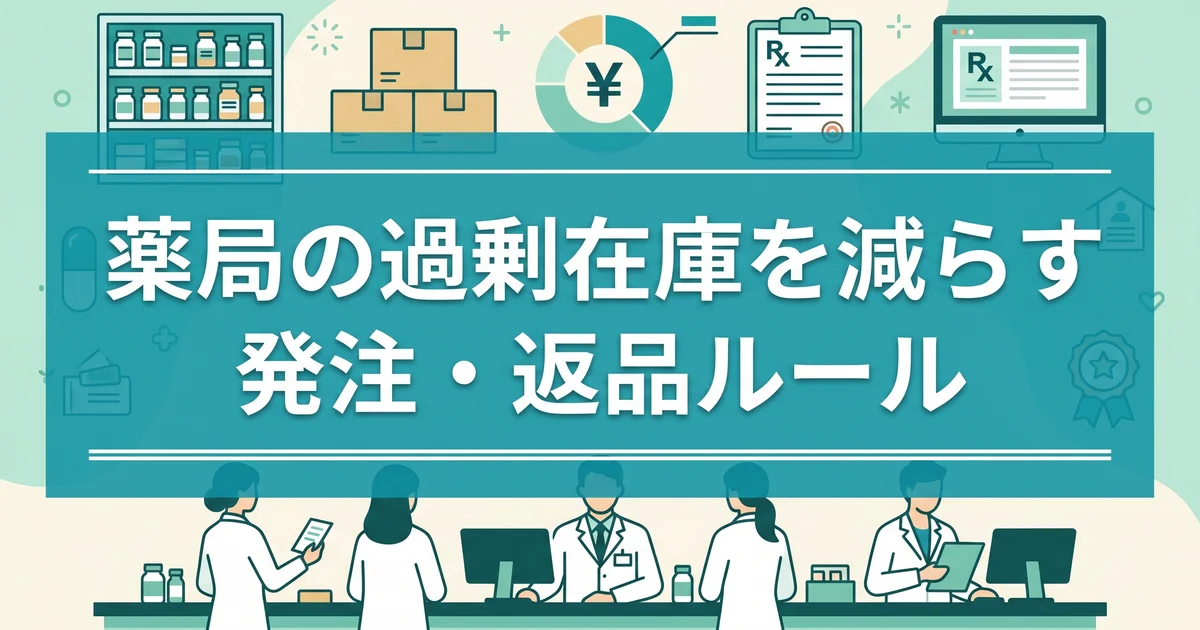 薬局の過剰在庫を減らす発注・返品ルール