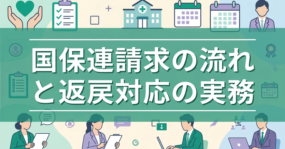 国保連請求の流れと返戻対応の実務
