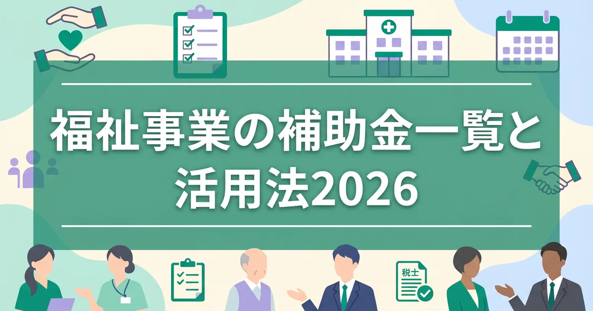 福祉事業の補助金一覧と活用法2026