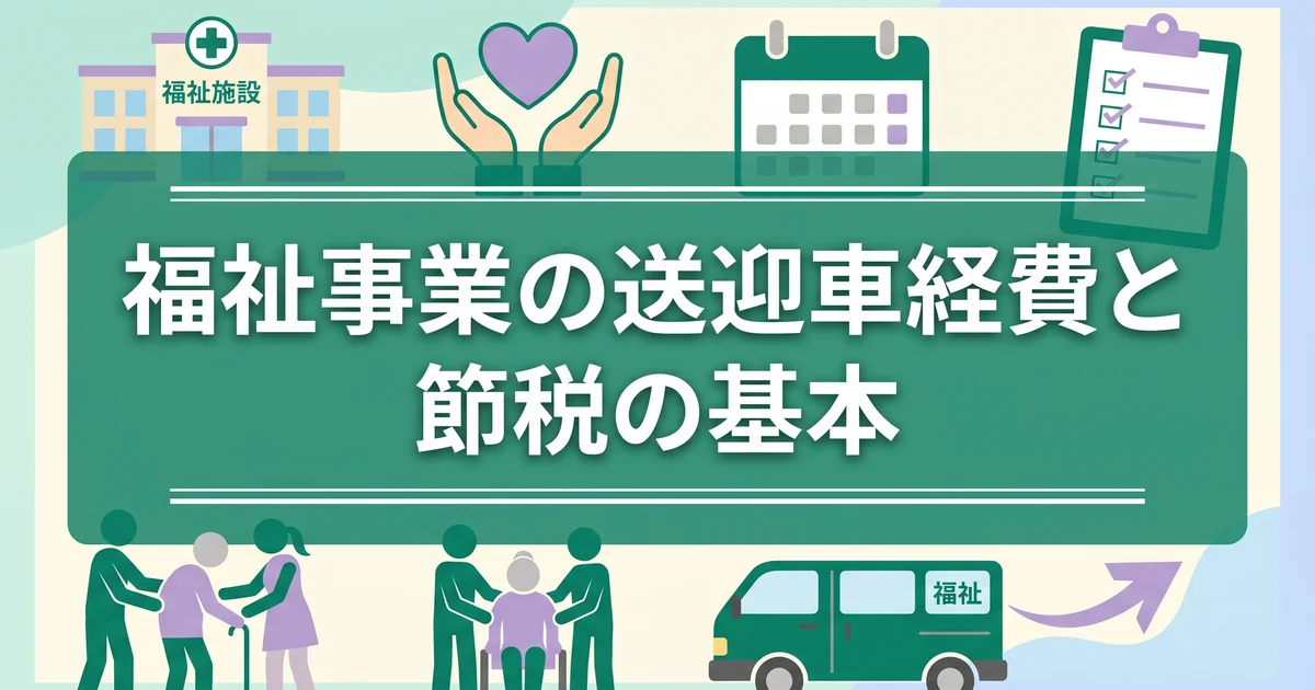 福祉事業の送迎車経費と節税の基本