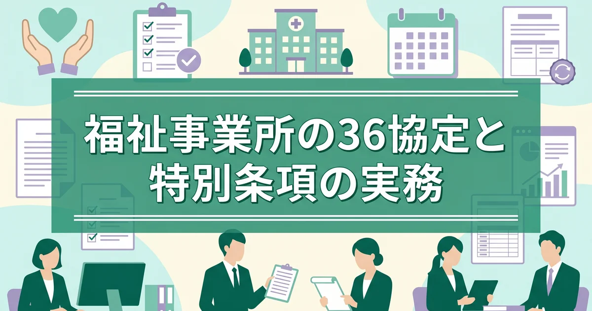 福祉事業所の36協定と特別条項の実務