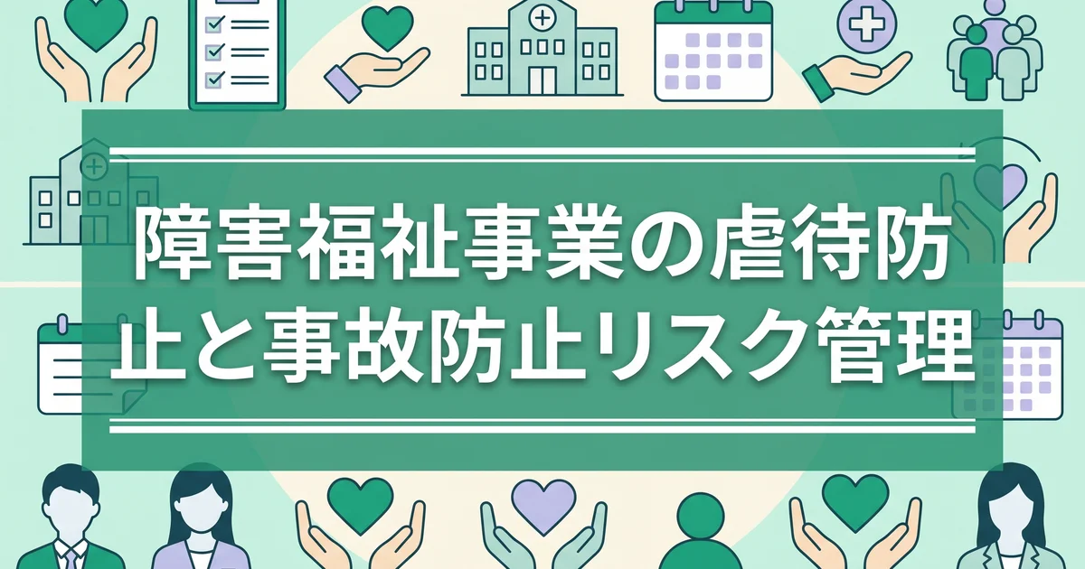 障害福祉事業の虐待防止と事故防止リスク管理